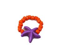 Asukohu Starfish Beads Rings Beads Stackable Colourful Handmade Braided, As described