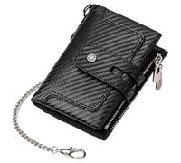 Asukohu Stylish Blocking Wallet PU Leather Coin Compartment Purse Change Purses Business Card Holder Storage Case Bag for Men Men