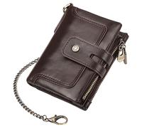 Asukohu Stylish Blocking Wallet PU Leather Coin Compartment Purse Change Purses Business Card Holder Storage Case Bag for Men Men