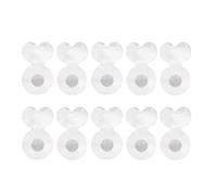 Asukohu Transparent Ear Stabilisers for Earrings, Acrylic Ear Plugs, Transparent Silicone Earring Lifter for Back of Earrings, Ear Loops, Healing Stabiliser, one size, As described