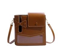 Asukohu Trendy Water Flask Crossbody Bag with Special Bottle Holder, Comfortable Shoulder Strap for Active Routines, Elegant Bottle with Storage Space, brown, Einheitsgröße