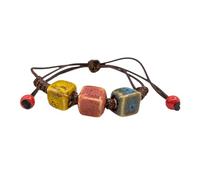 Asukohu Unique Ceramic Bead Bracelet Elegant Bracelet Comfortable Cotton Ropes Jewellery Accessories for Travel and Parties Daily Clothing Bracelet, one size, As described