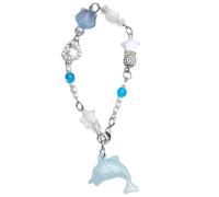 Asukohu Unique Star Bead Bracelet for Women Korean Cute Dolphin Pendant Bracelets Aesthetic Jewellery Perfect for Daily Clothing Party Bead Bracelet, one size, As described