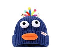Asukohu Unisex Skull Hat for Teenagers Girls Boys Funny Photo Props Knitted Winter Hat Baggy Cap Costume Props Skull Cap Teenager Hat