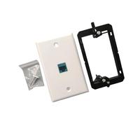 Asukohu Universals Networks Facplate ON/Double Port Outlet Cable Wall Plate Pass Through Panel Coupler Face Plates Go Through The Board