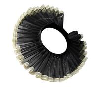 Asukohu Victorian Detachable Ruffle Neck Piece False Collar Neck Ruff For Cosplay Halloween Costumes Renaissances Event Shakespeare Costume Holding, black, One Size