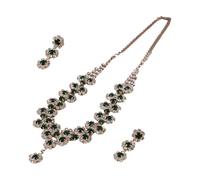 Asukohu Vintage Styles Sunflowers Stackable Necklace Earrings Set Women Special Occasion Jewelry For Parties Gatherings Vintage Bridal Jewelry Set For Women