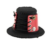 Asukohu Vintage Styles Top Hat Industrial Gear Handmade Fantasy Embellishments For Cosplays Event And Festival Occasion Gothic Hair Accessories