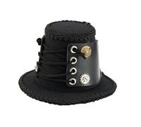 Asukohu Vintage Styles Top Hat Industrial Gear Handmade Fantasy Embellishments For Cosplays Event And Festival Occasion Gothic Hair Accessories