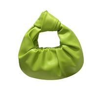 Asukohu Women's Hoboes Toted Bags Handbag Torn Dumpling Bag Women's Clutches Purses Knotted Top Handle Bag with Zip Leather Clutch Tarse Toted, Green, Eine Größe