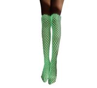 Asukohu Women's Luminous High Waist Glow Fishnet Tights In The Dark Fishnet Stockings Tights Leggings Lights Jumpsuit Socks In The Dark Jumpsuit Leggings Stockings Luminous, a, One Size
