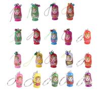 Asukohu Wooden Nesting for Doll Souvenir Ornament Peg for Doll Painted Puppet Handbag Change Bag Decors Lovely Handcraft Finger Dinosaur Toys