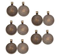 Asukohu Zincs Alloy Round Pendant Mounting for Handmade Necklace and Designs Projects Jewelry Making Supplies Antique Jewelry Components