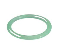 ASumPio Natural Jade Bangle, Light Green Jade Bangle Bracelet, Thin Round Jade Bracelet, Bring Good Luck, with Jewelry Box, 54-64mm,54mm