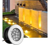 ASumPio Outdoor Buried Lights - Underwater Tlight, AC 12V Low Voltage Submersible Spotlight, IP68 Waterproof Embedded Water Landscape Light, Can Be Immersed In Water Fo,Blue-36W