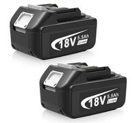 ASUNCELL 2 Pack 5.5Ah BL1860 Replacement Battery 18V for Makita LXT Battery BL1850 BL1850B BL1830 BL1860B BL1830B BL1840 BL1820 BL1815 BL1835 BL1845 BL1430