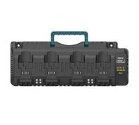 ASUNCELL 4 Ports Charger for Dewalt Battery 18V/20V, 3.0A 12V 18V 20V MAX Li-ion Charger with double 2.1A USB Ports