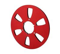 Asunción Reel Recording, Low -noise Stainless Steel Screws 1/4 10.5 Inches Empty Takeup Reel 6 Universal Hole for the Player (Red)