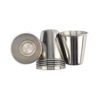 ASUNFO 6 Pack 2 Oz Stainless Steel Shot Glasses - 304 Steel, Lightweight, Insulated, Reusable, 70ml/2.3 Oz Capacity, Ideal for Home, Party, Christmas, Birthday