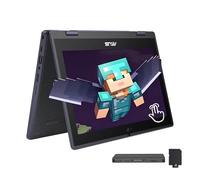 ASUS 11.6" HD Touchscreen 2-in-1 Laptop for Students, Intel Celeron N100, UHD Graphics, 4GB RAM, 288GB Storage(128GB SSD+160GB Docking Station Set), Webcam, Wi-Fi 6, Windows 11 Pro, Mineral Gray