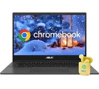 ASUS 14" FHD Business Chromebook Laptop,4GB RAM 320GB eMMC (64GB eMMC + 256GB SD Card), MediaTek Kompanio 520 8-Core Processor, Camera Privacy Shutter, Media Card Reader, NLY Earphones, Gray