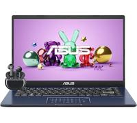 ASUS 14″ FHD Student Laptop, Back-to-School Essential, Intel Quad-Core CPU, Intel UHD Graphics, 4GB RAM, 64GB Storage, 10-Hour Battery, Ultralight, USB-C/HDMI, Bluetooth Earbuds, Black, Windows 11