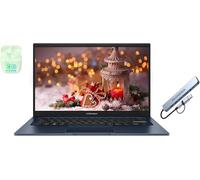 ASUS 14" FHD Vivobook Laptop Computer, 16GB RAM 768GB Storage (512GB SSD+256GB Docking Station Set), 6-Core Intel Core i3, Windows 11 Pro with Microsoft Office Home & Business, PLUSERA Earphones