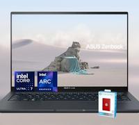 ASUS 14 Zenbook | WUXGA OLED Touch Screen | Intel Core Ultra 7 | AI Boost NPU | 16GB RAM | 1TB SSD (512GB SSD withHP P500 512GB Portable SSD) | Backlit Keyboard | 15 Hours Battery Life | Win 11 Pro