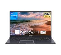 ASUS 15.6” Vivobook Go Slim Laptop, Thin & Portable Laptop for Student Business, Intel Dual Core N4500, 4GB RAM, 128GB SSD, WiFi, Bluetooth, Windows 11 Pro, Star Black