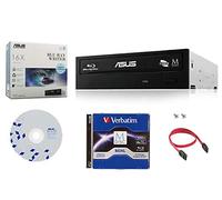 Produplcator Asus 16x -BW-16D1HT Internal Blu-ray Burner Bundle with 100GB Verbatim M-Disc BDXL, BD Suite Disc and Cable Accessories