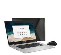 ASUS 2019 Chromebook C423NA 14 FHD 1080P Display with Intel Dual Core Celeron Processor, 4GB RAM, 32GB eMMC Storage, Bonus Mouse and Sleeve Included,Silver Color (Sliver)