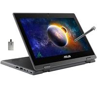 ASUS 2022 11.6" HD Touchscreen Laptop, Intel Celeron N4500 Processor, 4GB RAM, 128GB eMMC , Webcam, Intel HD Graphics 500, Windows 10 Pro, Dark Grey, 32GB SnowBell USB Card