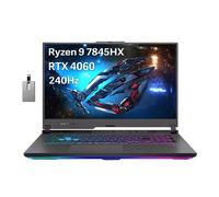 Asus 2023 ROG Strix G17 17.3” QHD 240Hz Gaming Laptop, AMD Ryzen 9-7845HX, NVIDIA GeForce RTX 4060, 32GB DDR5, 1TB PCIe SSD, RGB Backlit Keyboard, Wi-Fi 6E, Win 11 Home, Gray, 32GB Snowbell USB Card