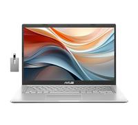 asus 2023 Vivobook 14/ HD Student Laptop, Intel Core i3-1115G4, 16GB RAM, 256GB PCIe SSD, Intel UHD Graphics, Webcam, WiFi 5, Bluetooth, Silver, Win 11, 32GB SnowBell USB Card
