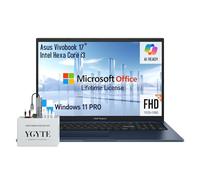 ASUS 2025 Vivobook 17 Laptop Computer, 17.3 Inch Laptop FHD, Intel Core i3, 40GB RAM,2TB SSD+512GB Docking Set, Windows 11 Pro Lifetime Office, 10-Key, Quite Blue