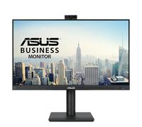ASUS 24” 1080P Video Conferencing Monitor (BE249QFK) - IPS, 100Hz, Frameless, Full HD Webcam, Mic Array, Speakers, Height Adjustable, Ergonomic Design, Eye Care, Wall Mountable, 3 yr Warranty
