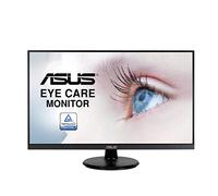 ASUS 27” 1080P Monitor (VA27DQ) - Full HD, IPS, 75Hz, Speakers, Adaptive-sync/FreeSync™, Low Blue Light, Flicker Free, VESA Mountable, Frameless, HDMI, VGA, DisplayPort, Tilt Adjustable, BLACK