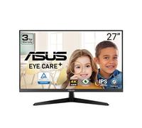 ASUS 27" 4K Eye Care Monitor (VY27UQ) - UHD (3840x2160), IPS, HDR10, Adaptive Sync, Eye Care Plus, Display Port, HDMI, Speaker, DisplayWidget