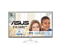 ASUS 27" Eye Care Monitor (27" Visible) (VZ27EHF-W) - Full HD (1920 x 1080), IPS, 100Hz, 1ms, Frameless, Adaptive Sync, HDMI, Low Blue Light, No Flicker