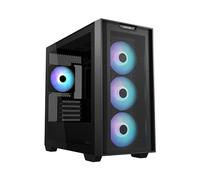 ASUS A21 micro-ATX case (Support for 165 mm CPU cooler, 360 mm radiators, 380 mm graphics card, ATX PSU, black and white colour options, 33 mm cable management space) Balck