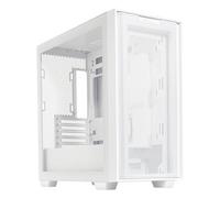 Asus A21 Gaming Case w/ Glass Window, Micro ATX, Mesh Front, 380mm GPU & 360mm Radiator Support, White
