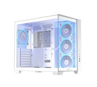 ASUS A32 PLUS ARGB Tempered Glass Dual-Chamber Mid-Tower Gaming PC Case - White