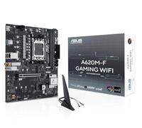 ASUS A620M-F GAMING WIFI, AMD mATX Motherboard, DDR5, 2x M.2 PCIe 4.0, HDMI, 2.5Gb Ethernet, USB 3.2 Gen 1 Type-A, SafeSlot Core+, Q-DIMM, Q-LED Core, Q-Slot, ASUS 5X PROTECTION III, Armoury Crate