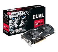 ASUS AMD DUAL-RX580-O8G Radeon RX 580 OC Edition 8 GB GDDR5 PCI Express 3.0 Gaming Graphics Card