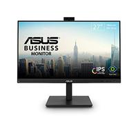ASUS 27” 1080P Video Conference Monitor (BE279QSK) - Full HD, IPS, Built-in Adjustable 2MP Webcam, Mic Array, Speakers, Eye Care, Wall Mountable, Frameless, HDMI, DisplayPort, VGA, Height Adjustable