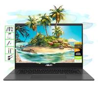 ASUS Chromebook | 14" FHD Laptop | 4GB RAM | 64GB SSD & 256GB Card & 128GB Portable SSD | MediaTek 8-Core CPU | Webcam | USB-C | Wi-Fi | Bluetooth | Ultra Portable | Gemini-AI Chrome OS | LE Bundle