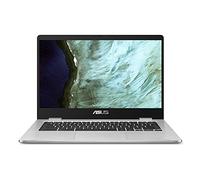 ASUS Chromebook C423 14.0" FHD NanoEdge -Display -with 180 Degree -Hinge Intel Celeron N3350 -Processor, 4GB -RAM, 64GB eMMC Storage, Silver, C423NA-IS44F