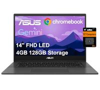 ASUS Chromebook CM14 Laptop (14" FHD LED Anti-glare, MediaTek Kompanio 520, 128GB Storage (64GB eMMC + 64GB SD Card)), Ruggedized, Home & Student, 15-Hr Long Battery Life, Webcam, Wi-Fi 6, Chrome OS