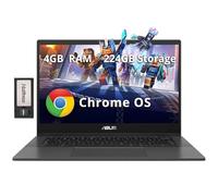 ASUS Chromebook CM1402 14" FHD Anti-Glare Laptop, MediaTek Kompanio 520, 4GB LPDDR4X, 224GB Storage(64GB eMMC+160GB Docking Station Set), HD Webcam, WiFi 6, Bluetooth, Chrome OS, Gray