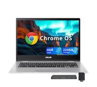 ASUS Chromebook CX1 14" FHD Laptop, Intel Celeron N4500, 4GB RAM, 224GB Storage (64GB eMMC+160GB Docking Station Set), Intel UHD Graphics, 720p Wecam, WiFi 6, Chrome OS, Silver
